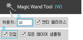 magic wand tool (w)