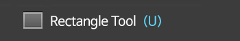 rectangle tool (u)