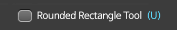 rounded rectangle tool (u)