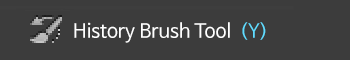 history brush tool (y)
