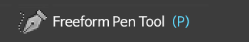 freeform pen tool (p)
